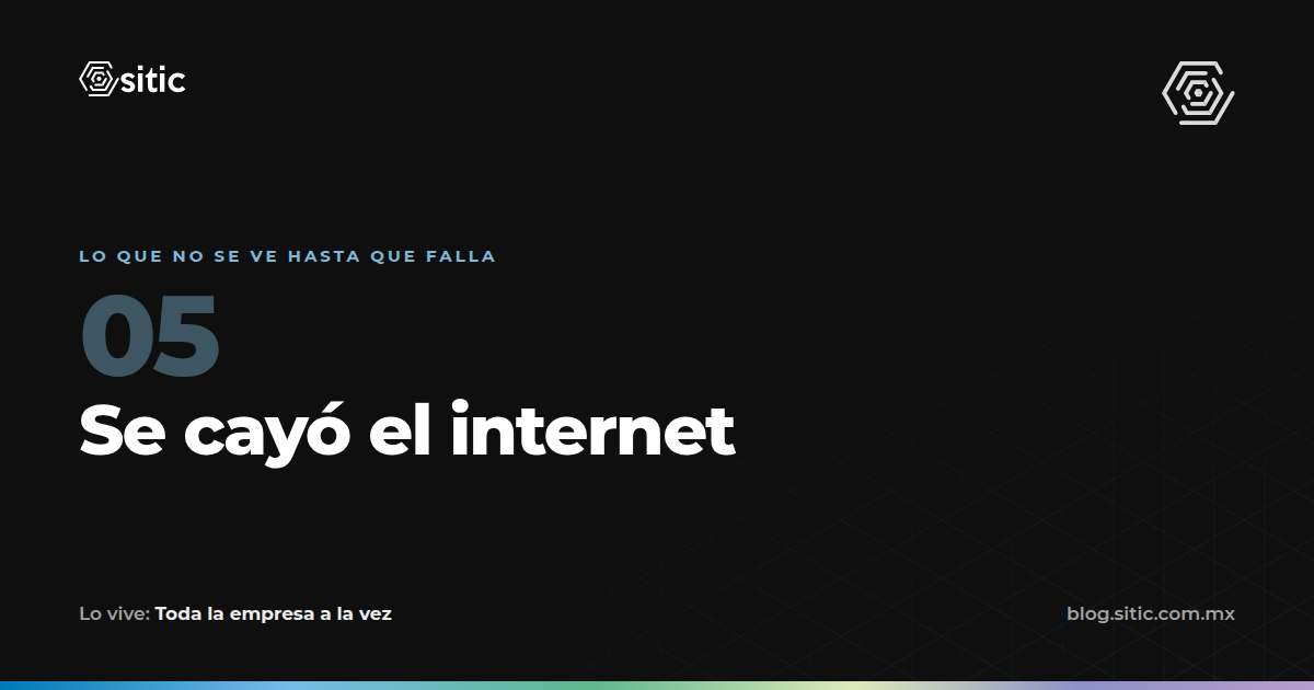 Se cayó el internet
