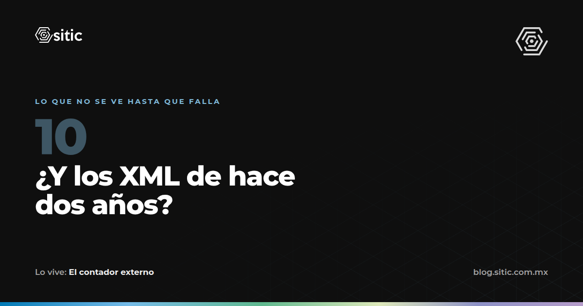 ¿Y los XML de hace dos años?