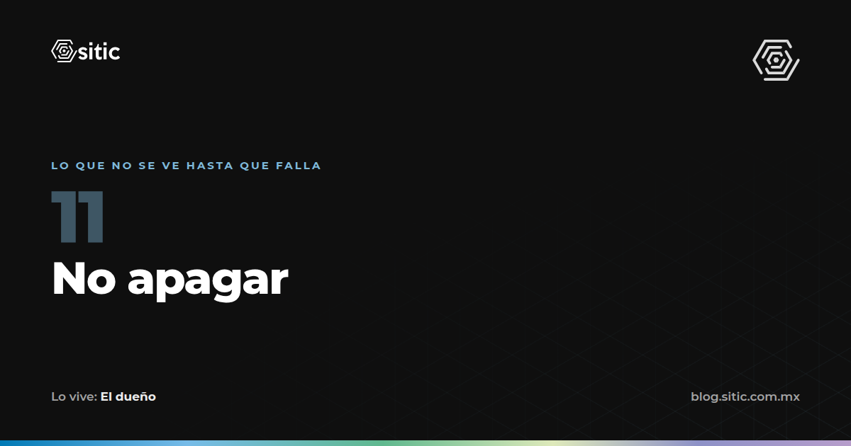 No apagar